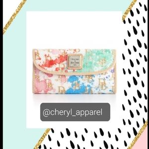 Dooney & Bourke 1975 Signature Splash Multiple Colors Continental Clutch Wallet